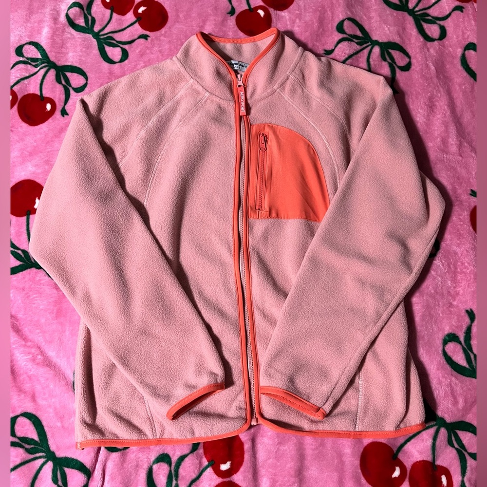 Aeropostale Pink and Orange Fleece Jacket